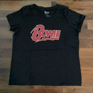Torrid - Black David Bowie t-shirt - size 1
